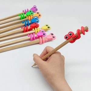 Soft Rubber Pen Cap 10 Pieces Set Sensory Toys Big Eyes Pen Cap  Stress Relief - Picture 1 of 7