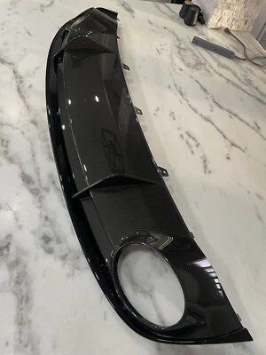 2014-18 Audi RS7 OEM Carbon Fiber Rear Bumper Lower Valance Diffuser Spiler Foto 1 de 4