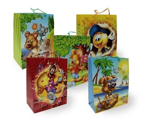 Bolsa Regalo Motivos Infantiles Juego 2 32x26x12 cm Papel Bolsas Regalo Niños - Imagen 1 de 6