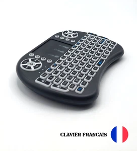 2 en 1 Mini Clavier Sans-Fil AZERTY Rechargeable avec Pavé Tactile - PS5, PC, TV - Photo 1/7