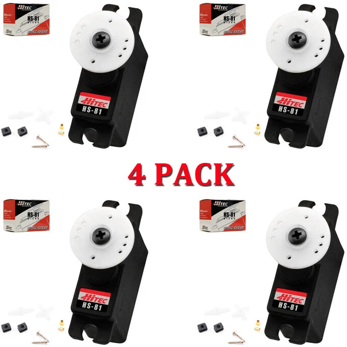 Hitec HS-81 Micro Servo 4-PACK HS81 / 81 - Image 1 of 1
