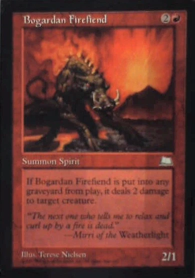 Bogardan Firefiend - Weatherlight: #91, Magic: The Gathering Lp R45 - Image 1 of 1