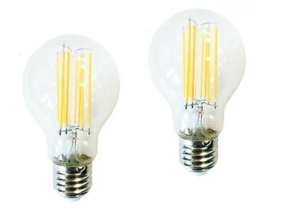 LAMPADA LED FILAMENTO 12W = 100W E27 LUCE CALDA BULBO GOCCIA LAMPADINA 2 PEZZI