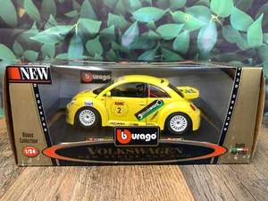 NEW IN BOX DIECAST BURAGO VOLKSWAGEN NEW BEETLE CUP 2000 SCALE 1:24 - Picture 1 of 14