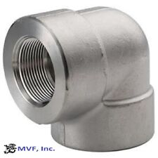 1-1/4" 3000 (3M) Female (NPT) 90° Elbow Forged 304 Stainless Steel SS01072131