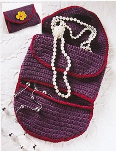 HANDY Travel Jewelry Organizer Tote/Purse/Crochet Pattern Instructions - Picture 1 of 1