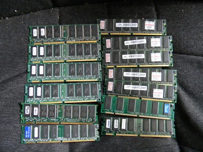Lot of 13 PC 100-222-620 64MB (1) is 100-333-620-168 pin sdram working pulls DT - Image 1 of 4