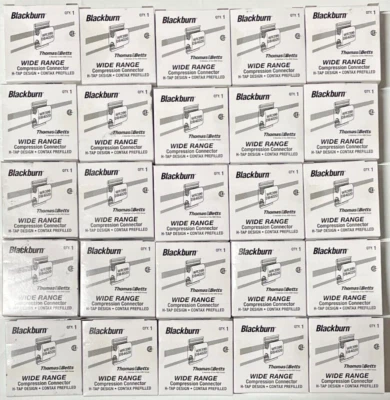 25-PACK THOMAS & BETTS BLACKBURN WR399 WIDE RANGE COMPRESSION CONNECTOR H-TAP