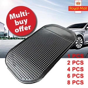 Sticky Car Dashboard Mat Gel Pad Anti Slip Mobile Holder Coin Grip Adhesive UK - Picture 1 of 15