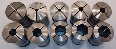 Hardinge Lyndex 3J Hex Collet 1/4 5/16 1/2 9/16 11/16 7/8 1-1/8 1-3/16 1-1/4 - Image 1 of 3