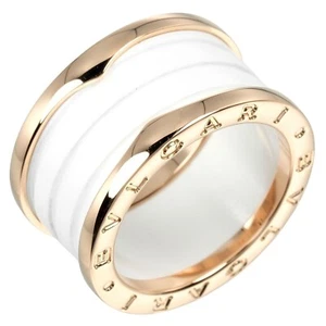 BVLGARI B.Zero1 4 bands Ring Be zero one K18 Pink Gold/ceramic #6.8(US Siz... - Picture 1 of 10