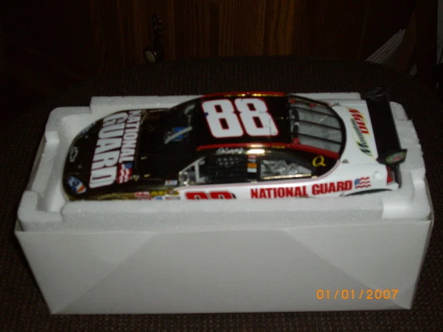 2008 DALE EARNHARDT JR. #88 NATIONAL GUARD GOLD CHROME 1/24 NASCAR DIECAST  - Image 1 of 1