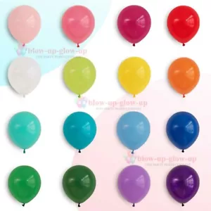 100 X Latex PLAIN BALOON BALLONS helium BALLOONS Quality Party Birthday Wedding - Picture 1 of 32