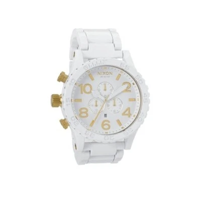 Reloj Nixon 51-30 CHRONO Cromacoat Blanco Y Oro 51mm Foto 1 de 4