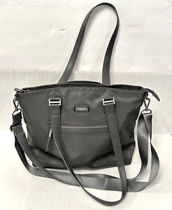 NWOT Baggallini Lizzy Tote Grey Crossbody and Double Leather Strap, RFID