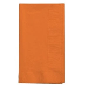 2-ply Paper Dinner Napkins Folded Guest Hand Towels Solid Colors Disposable - Picture 1 of 24