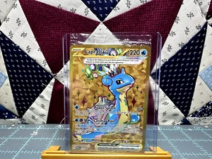 Lapras ex 164 Pokémon Stellar Crown Full Art Gold Promo Sealed - Bild 1 von 3