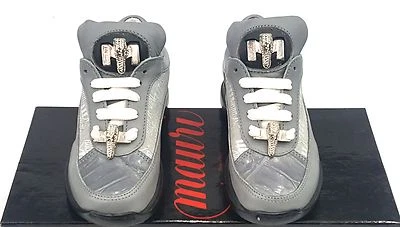 ZAPATOS MAURI NIÑOS BEBÉ COCODRILO NAPA CUERO GRIS 100% AUTÉNTICOS NIÑOS NIÑOS NIÑOS Foto 1 de 4