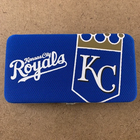 Kansas City Royals Women's Blue Bi-Fold Hinged Clasp Closure Wallet NWT Cover