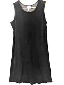 Coldwater Creek Dress Women sz L Brown Velvet Velour Vintage Whimsigoth Witchy - Picture 1 of 10