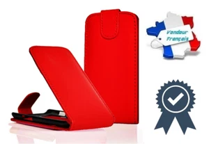 Housse Etui Coque Luxe Cuir Ecologique Rouge Pour Nokia 5530 XpressMusic - Photo 1 sur 12