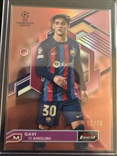2023 Topps Finest UEFA Champions League Gavi #19 Rose Gold Barcelona 51/75