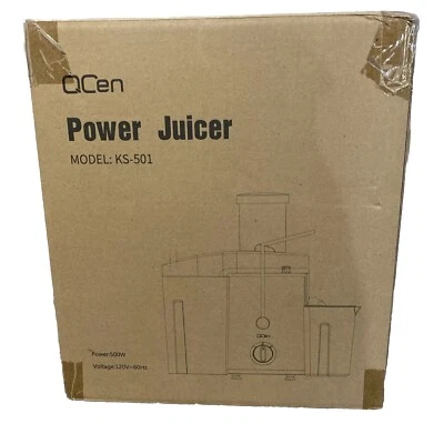 Máquina Exprimidora, Extractor Exprimidor Centrífugo Qcen 500W, Acero Inoxidable Rojo Foto 1 de 4