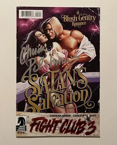 LIBRO DE CÓMICS FIRMADO POR CHUCK PALAHNIUK CLUB DE LUCHA 3 SATANÁS SALVACIÓN - Imagen 1 de 3