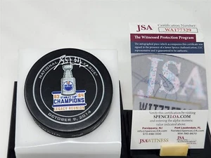 GRANT FUHR signed OILERS official game puck JSA COA - Picture 1 of 2