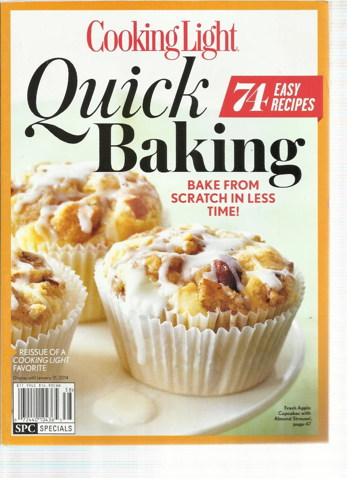COOKING LIGHT,   QUICK BAKING BAKE FROM SCRATCH IN LESS TIME ! *74 EASY RECIPES - Image 1 of 1