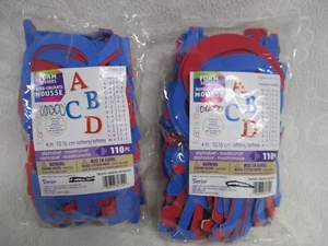 2 Packs Darice Foam Alphabet Stickers 220 Pieces 4" New - Picture 1 of 3