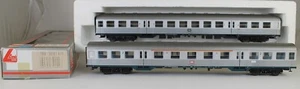 Lima 2x vagones de pasajeros "Silberling" de DB de una colección con/sin embalaje original DC - Imagen 1 de 2
