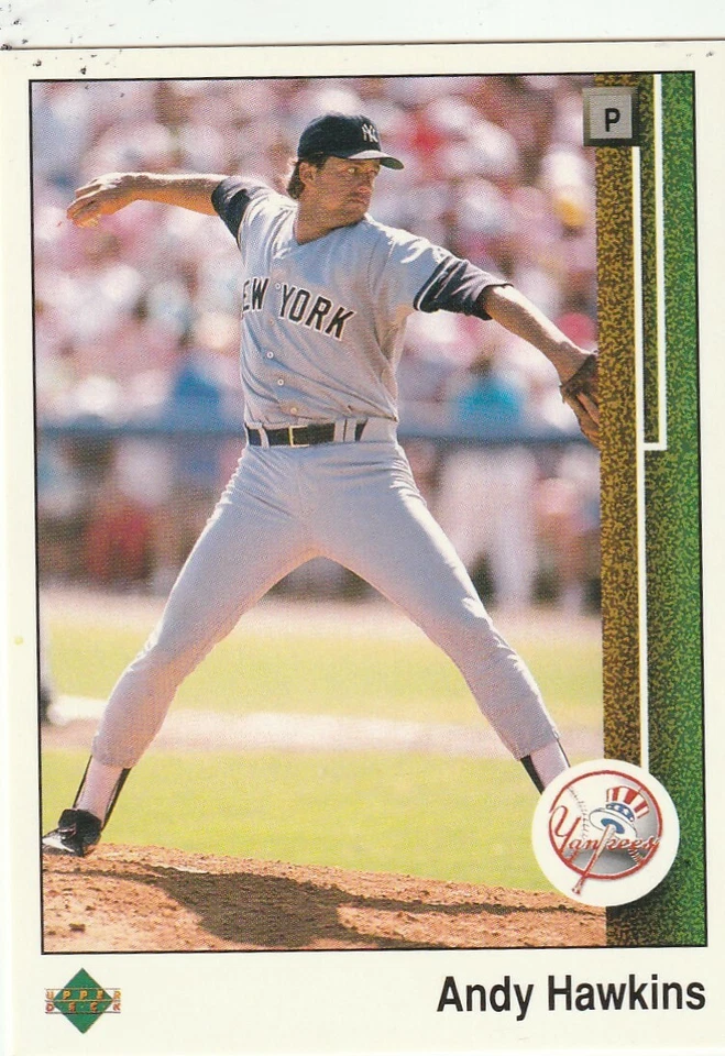 FREE SHIPPING-MINT-1989 Upper Deck Andy Hawkins #708 YANKEES PLUS BONUS CARDS - Image 1 of 1