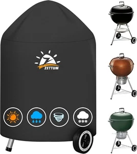 Zettum Kettle BBQ Cover for Weber 57 CM - 600D Charcoal Grill Cover for Weber... - Picture 1 of 7