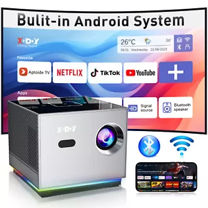Mini 4K HD Projektor with 5G WiFi6 BT 5.0 Android TV, Heimkino-Beamer Outdoor DE - Bild 1 von 13