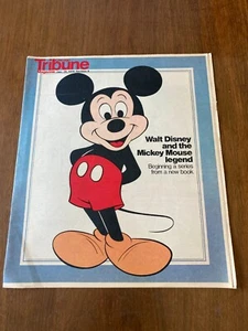 1976 CHICAGO TRIBUNE SEZIONE SPECIALE GIORNALE WALT DISNEY & MICKEY MOUSE LEGGENDA - Foto 1 di 2