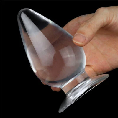 4.5 inch Oversized Anal Butt Plug 2.6 inch Extra Wide Thick Flawless Clear - Image 1 of 4