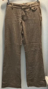 Pantalones para mujer Abercrombie & Fitch talla 8 marrón a cuadros forrados de lana - Imagen 1 de 6