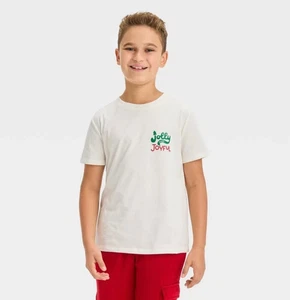Boys Short Sleeve Timeless 'Joyful & Jolly' Graphic T-Shirt - Cat & Jack sz. S - Picture 1 of 1