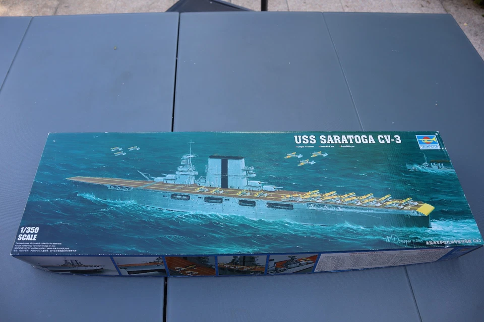 USS SARATOGA trumpeter 1/350 eme neuf - Photo 1/4