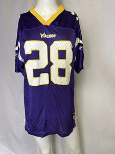 Onfield REEBOK Minnesota Vikings NFL Jersey #28 Adiran Peterson Womens 18/20 XL - Picture 1 of 4