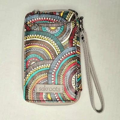 Sakroots Artista Círculo Smartphone Cartera Muñequera 6"x4" Arco Iris Wanderlust Foto 1 de 4
