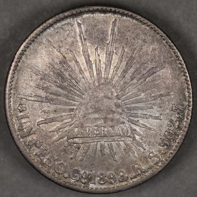 1898 Go RS Mexico Silver Peso - Image 1 of 2