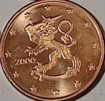 Finlandia 2000 1 centavo de euro - BU. Sin circular, envío gratuito con seguimiento, LEÓN. Foto 1 de 3