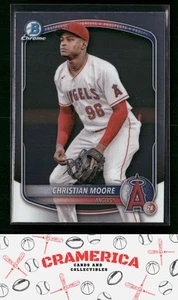 Christian Moore 2025 Bowman Chrome Prospects #BCP-107 Los Angeles Angels - Picture 1 of 2
