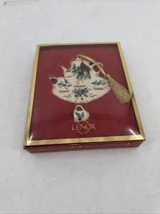 Lenox Winter Greetings Tea Set Ornament by Catherine McClung Cardinal Bird - Picture 1 of 11