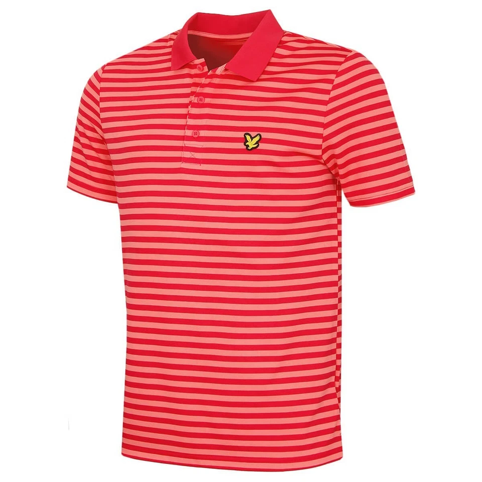 Polo clásico de golf a rayas anchas Lyle & Scott para hombre 50% de descuento Foto 1 de 1