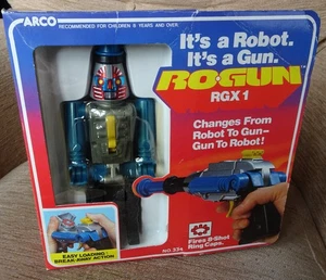 Arco Rogun RGX1 Robot Cap Gun transformer 1984 boxed no 334 height 7.5" - Picture 1 of 18