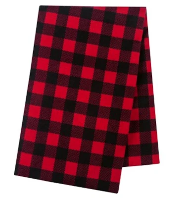 Trend Lab Red & Black Buffalo Check Jumbo Deluxe Flannel Swaddle Blanket 48”X48” - Image 1 of 4