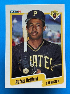 1990 Fleer Rafael Belliard #460 Pittsburgh Pirates - Image 1 of 2